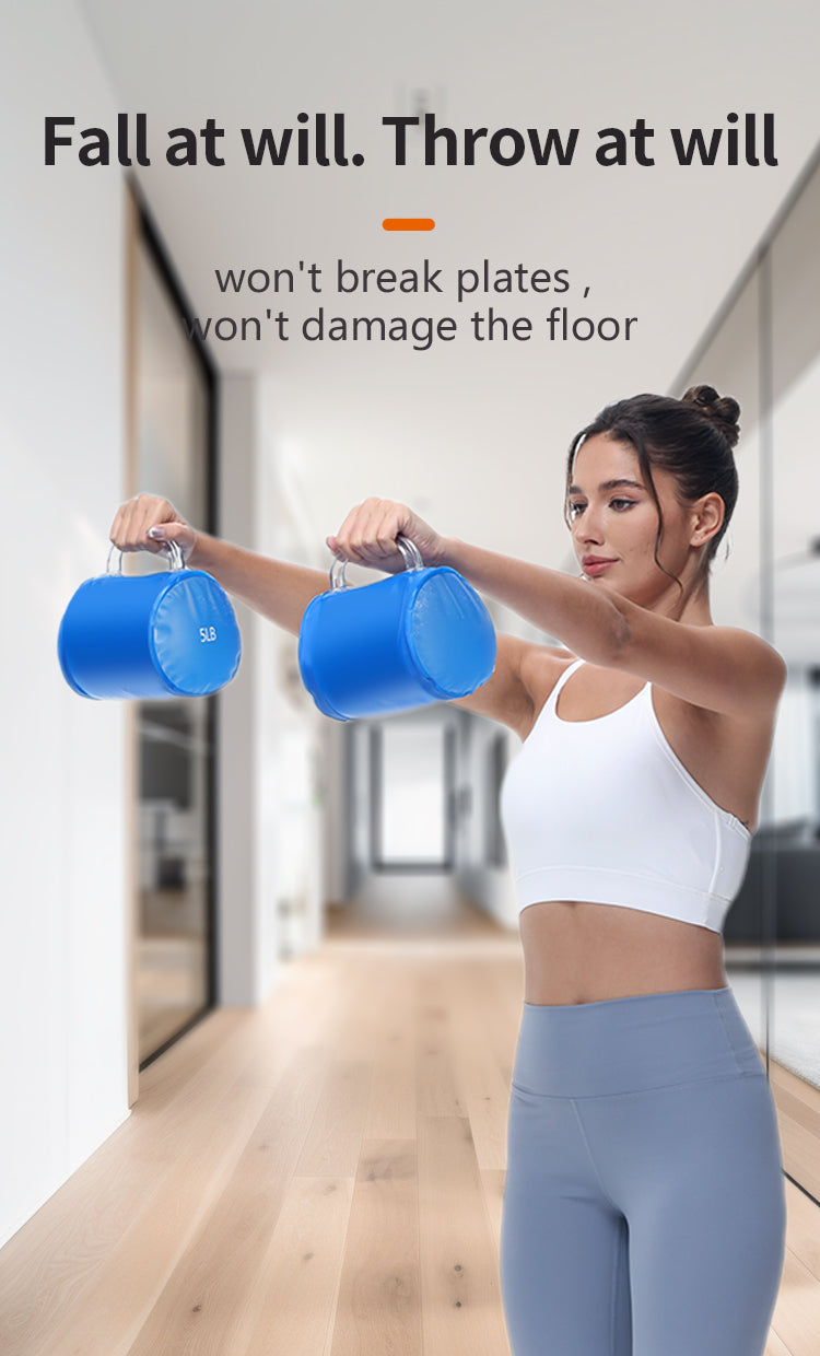 Deiris 4lb/10lb Water Filled Dumbbell Travel Training Water Weights Adjustable Yoga Fitness Portable Foldable Water Dumbbell