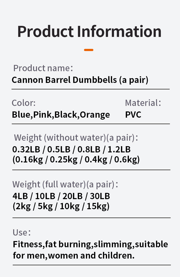 Deiris 4lb/10lb Water Filled Dumbbell Travel Training Water Weights Adjustable Yoga Fitness Portable Foldable Water Dumbbell