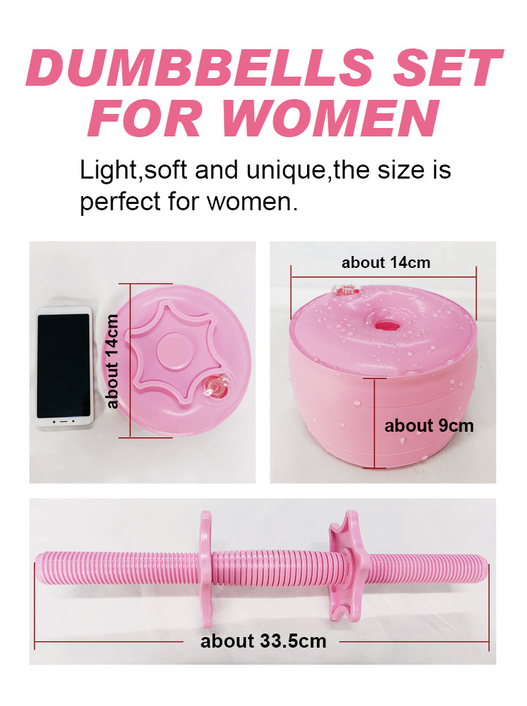 Deiris Women Dumbbells Adjustable 5-6 kg Water-filled Dumbbell Set Gym Home Exercise Lifting Equipment For Bodybuilding