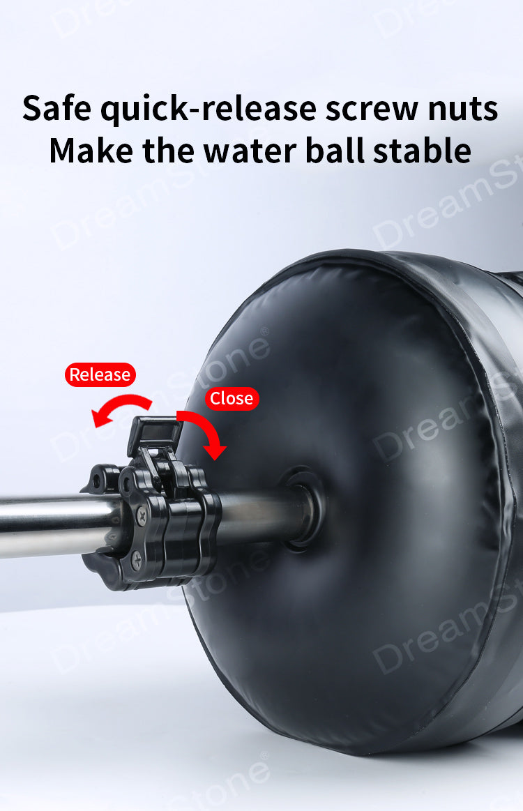 Deiris Water Filled Dumbbells Barbell 2 in 1 Set Adjustable Weights 30-35kg Portable Weightlifting Training Home Fitness Water Barbell