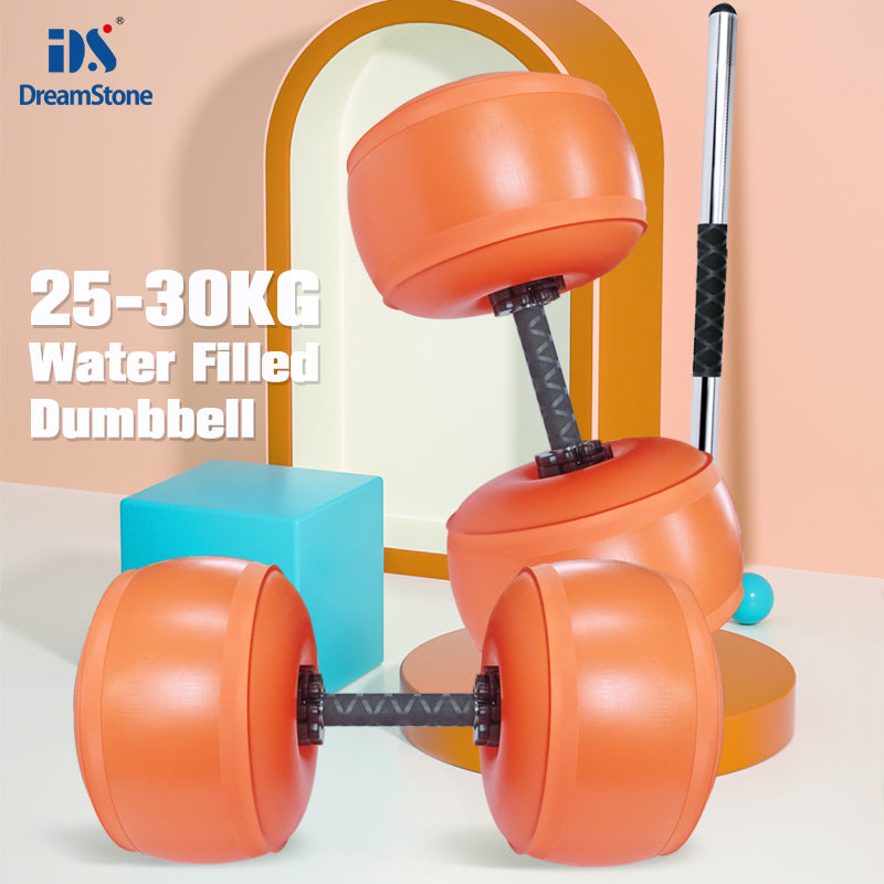 Deiris 25-30kg Dumbbells Home Portable Fitness Water-filled Dumbbell Portable Adjustable Water Weights Gym Training Dumbbell