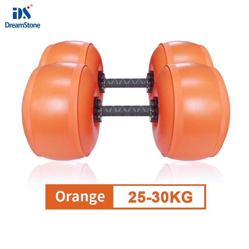 Deiris 25-30kg Dumbbells Home Portable Fitness Water-filled Dumbbell Portable Adjustable Water Weights Gym Training Dumbbell