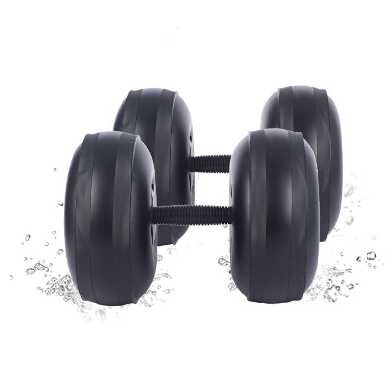 Deiris PVC Water-filled Dumbbell 8-10kg Adjustable Weight Use Home Gym Portable Adjustable Equipment Dumbbell Sets