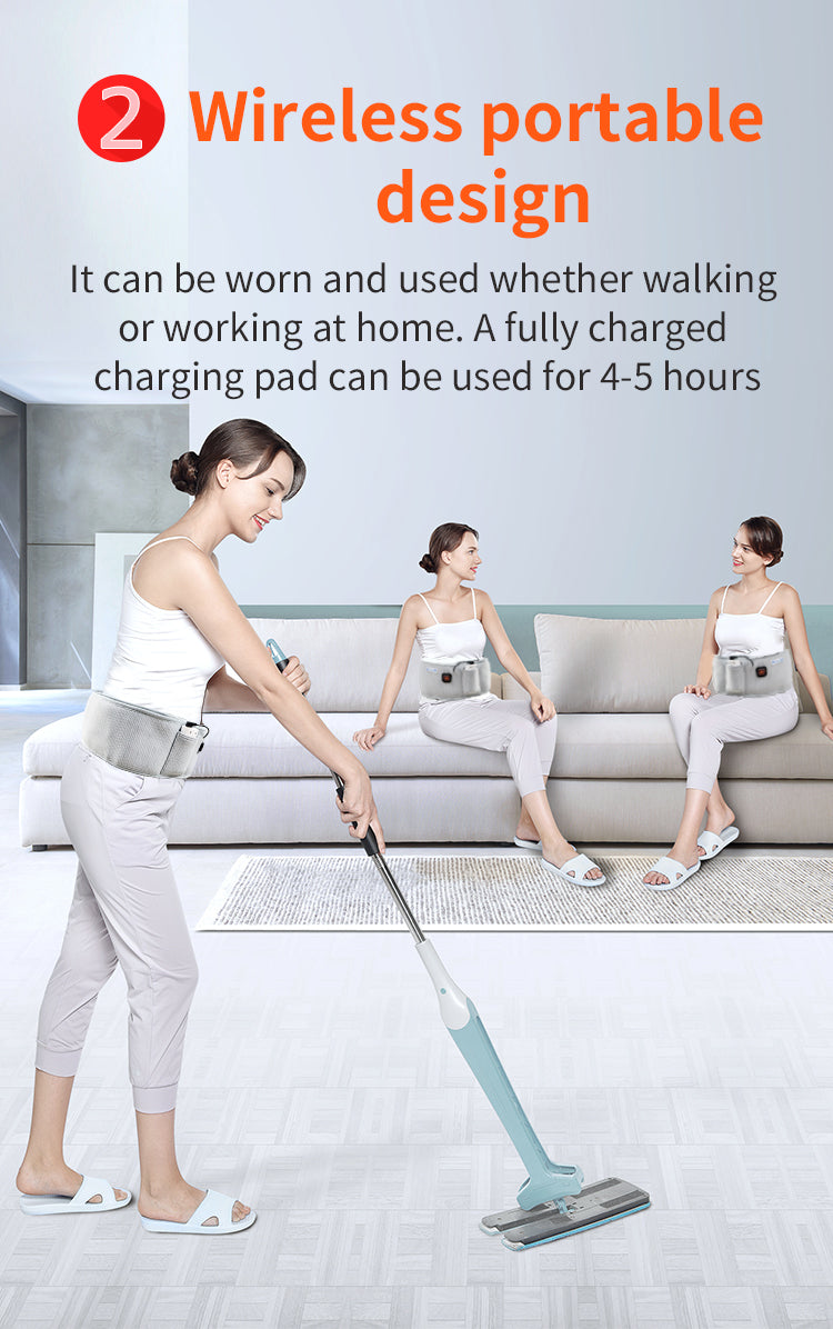 5V USB Electric Heating Waist Belt Adjustable Lumbar Heating Belly Warmer Waist