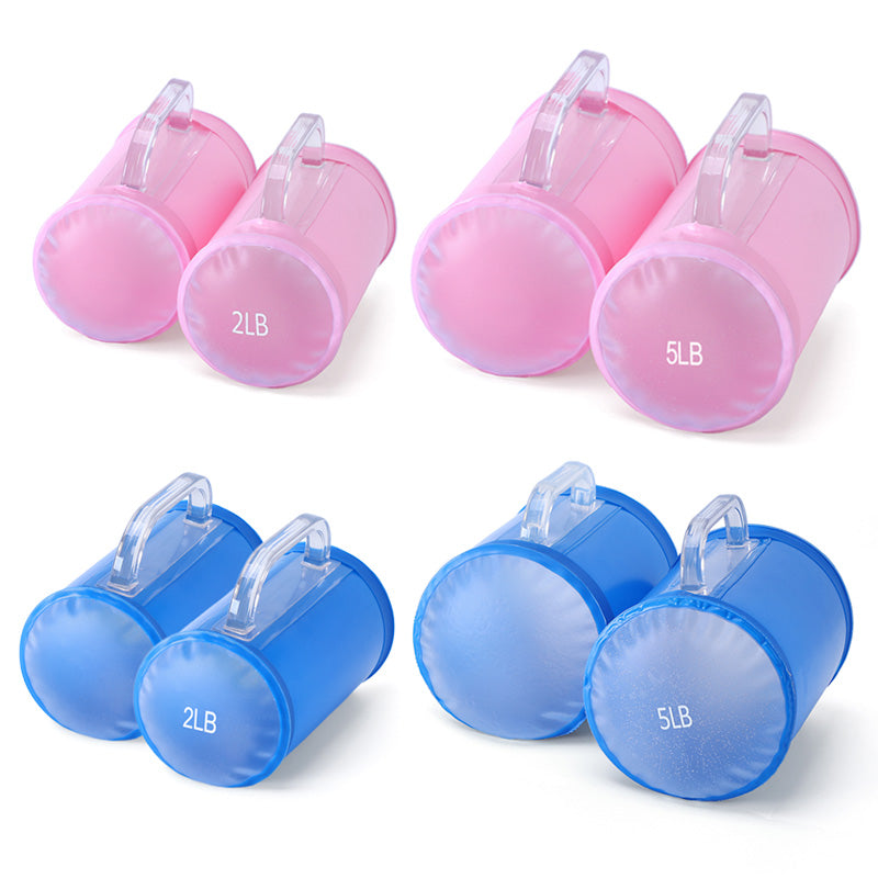 4lbs/10lbs 2kg/5kg,Portable Fitness Dumbbell Pairs,Yoga Exercise, Travel Training,Adjustable Weights,Water Dumbbell