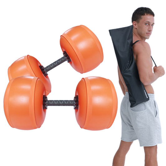 Deiris 25-30kg Dumbbells Home Portable Fitness Water-filled Dumbbell Portable Adjustable Water Weights Gym Training Dumbbell