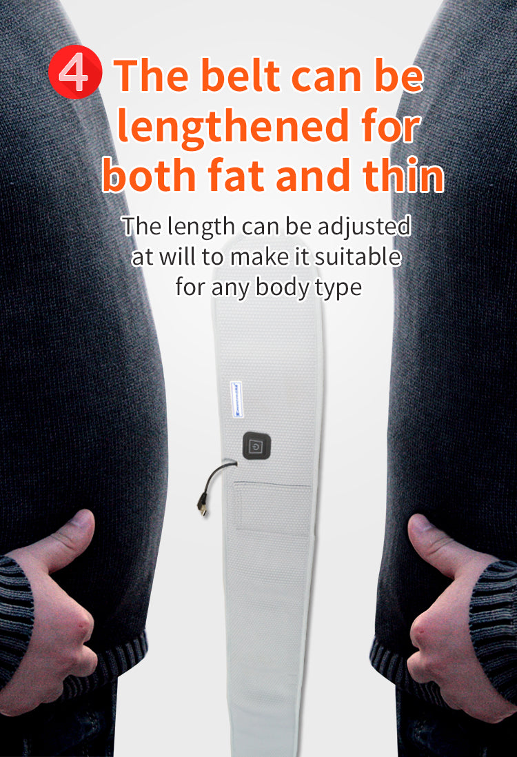 5V USB Electric Heating Waist Belt Adjustable Lumbar Heating Belly Warmer Waist