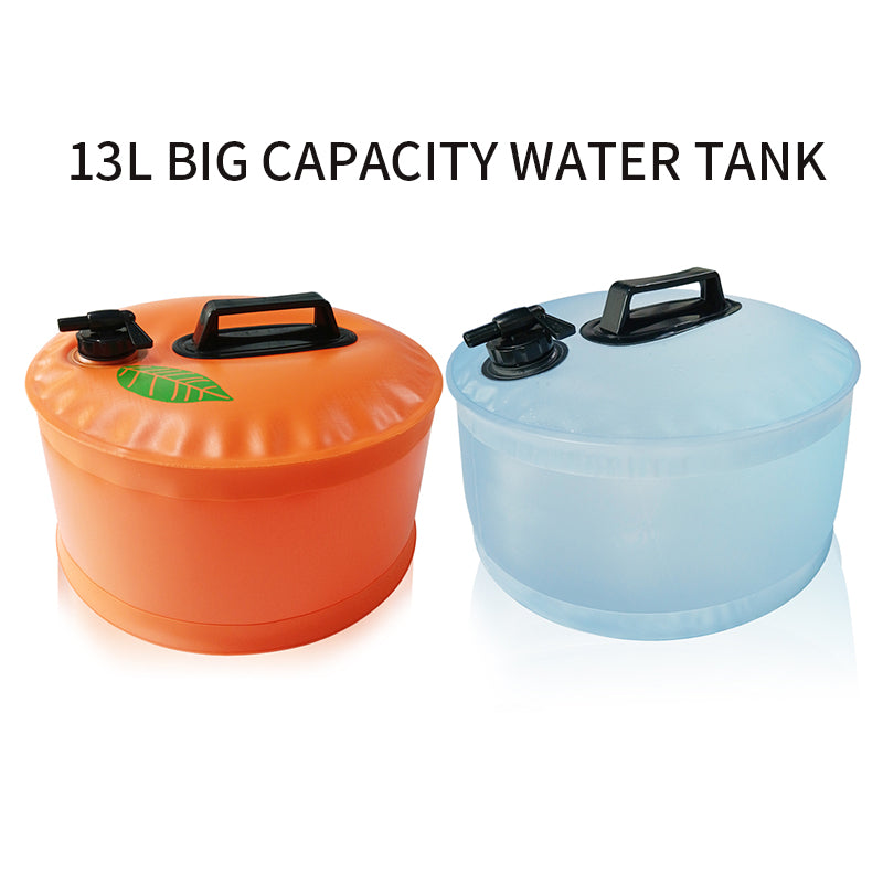 13L Portable Water Tank Outdoor Camping Hiking Reusable Water Storage Bags Emergency Durable Water Container