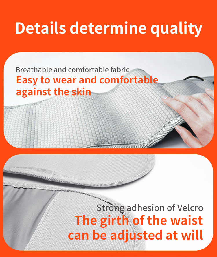 5V USB Electric Heating Waist Belt Adjustable Lumbar Heating Belly Warmer Waist