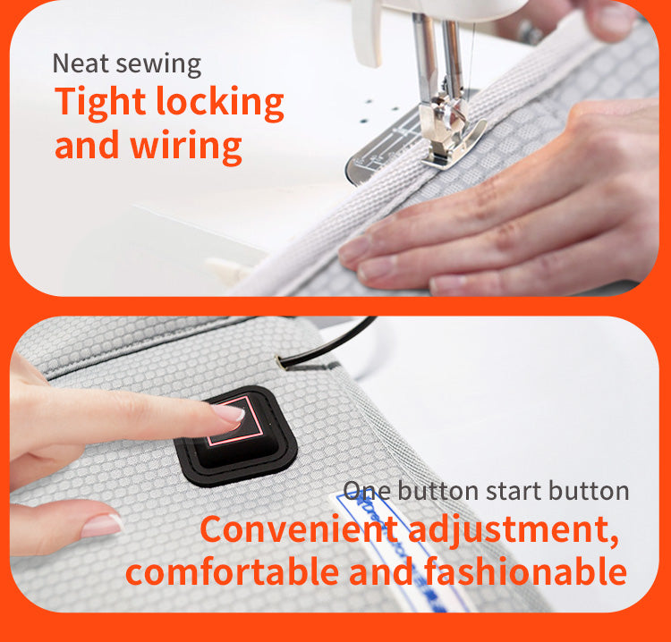 5V USB Electric Heating Waist Belt Adjustable Lumbar Heating Belly Warmer Waist