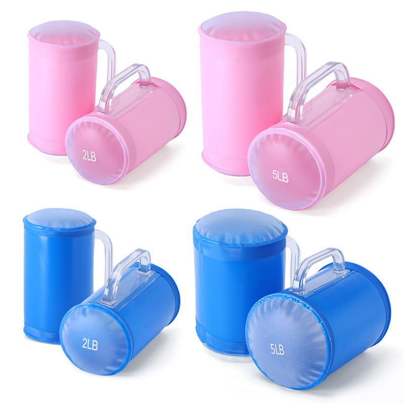 4lbs/10lbs 2kg/5kg,Portable Fitness Dumbbell Pairs,Yoga Exercise, Travel Training,Adjustable Weights,Water Dumbbell