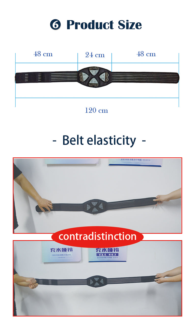 EMS Two-controller Four-controller Pulse Massage Belt Vibrating Waist Massager Support Waist Protector Adjustable Belt