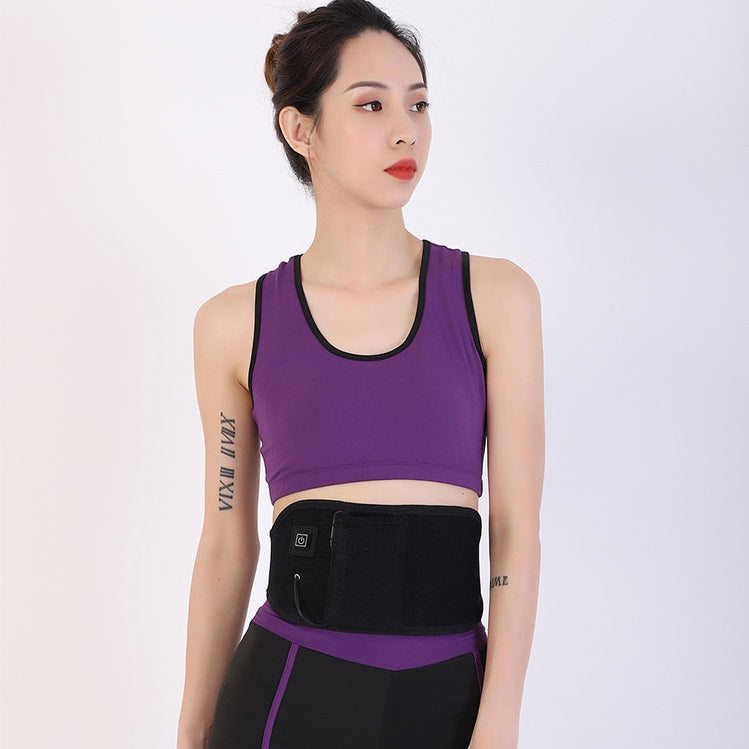 5V USB Electric Heating Waist Belt Adjustable Lumbar Heating Belly Warmer Waist Intelligent Temperature Control Belt To Prevent Cold Warm Stomach