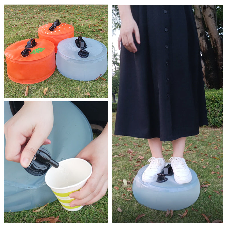 13L Portable Water Tank Outdoor Camping Hiking Reusable Water Storage Bags Emergency Durable Water Container