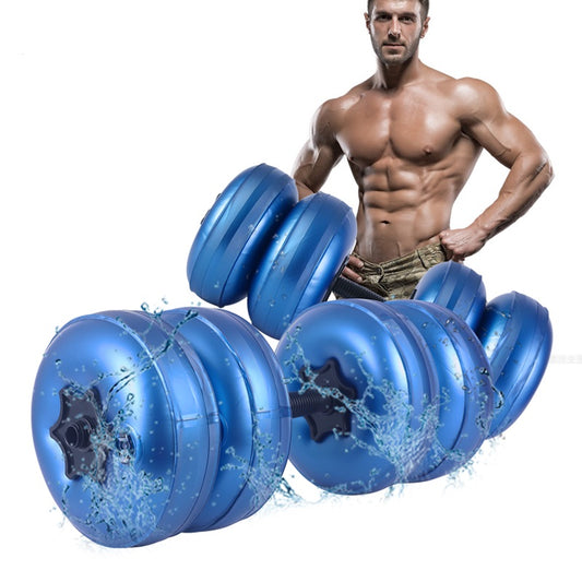 Deiris 20-25KG Water Filled Dumbbells Set Men Women Arm Muscle Training Gym Home Fitness Travel Adjustable Weights Dumbbells