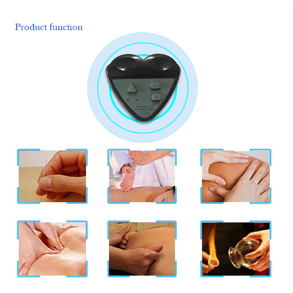 EMS Two-controller Four-controller Pulse Massage Belt Vibrating Waist Massager Support Waist Protector Adjustable Belt