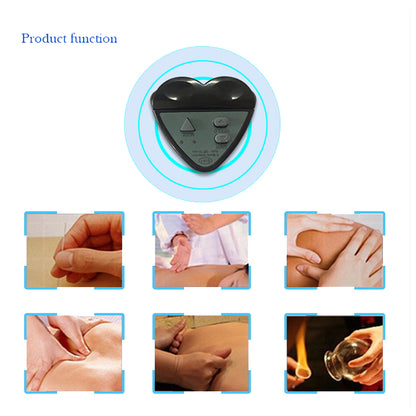 EMS Two-controller Four-controller Pulse Massage Belt Vibrating Waist Massager Support Waist Protector Adjustable Belt