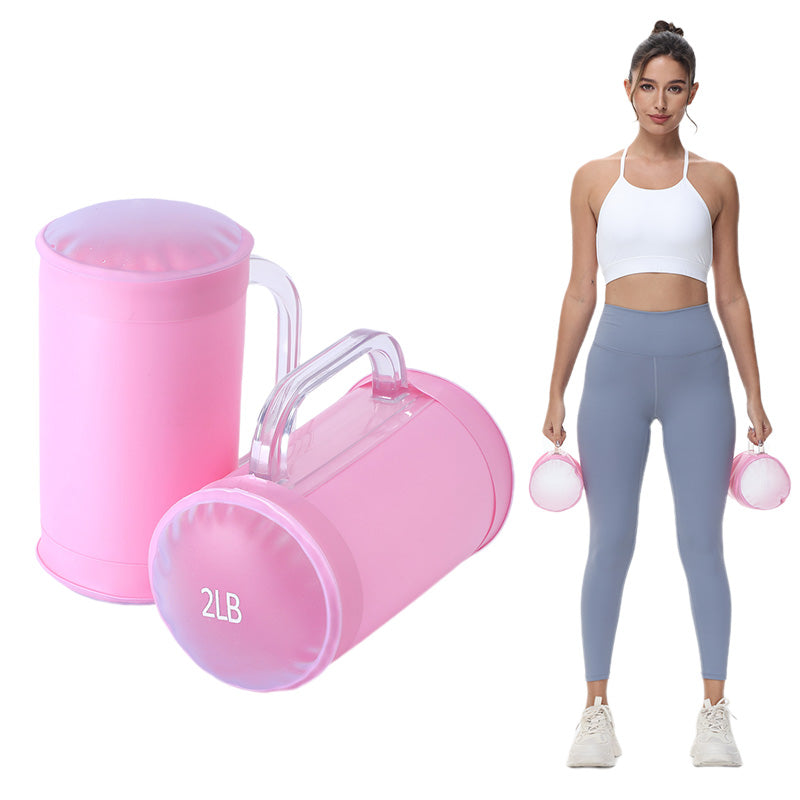 4lbs/10lbs 2kg/5kg,Portable Fitness Dumbbell Pairs,Yoga Exercise, Travel Training,Adjustable Weights,Water Dumbbell