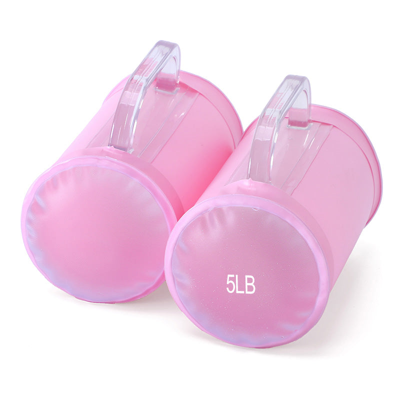 4lbs/10lbs 2kg/5kg,Portable Fitness Dumbbell Pairs,Yoga Exercise, Travel Training,Adjustable Weights,Water Dumbbell