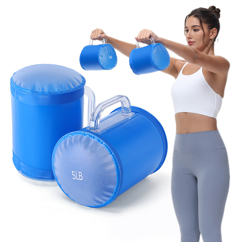4lbs/10lbs 2kg/5kg,Portable Fitness Dumbbell Pairs,Yoga Exercise, Travel Training,Adjustable Weights,Water Dumbbell