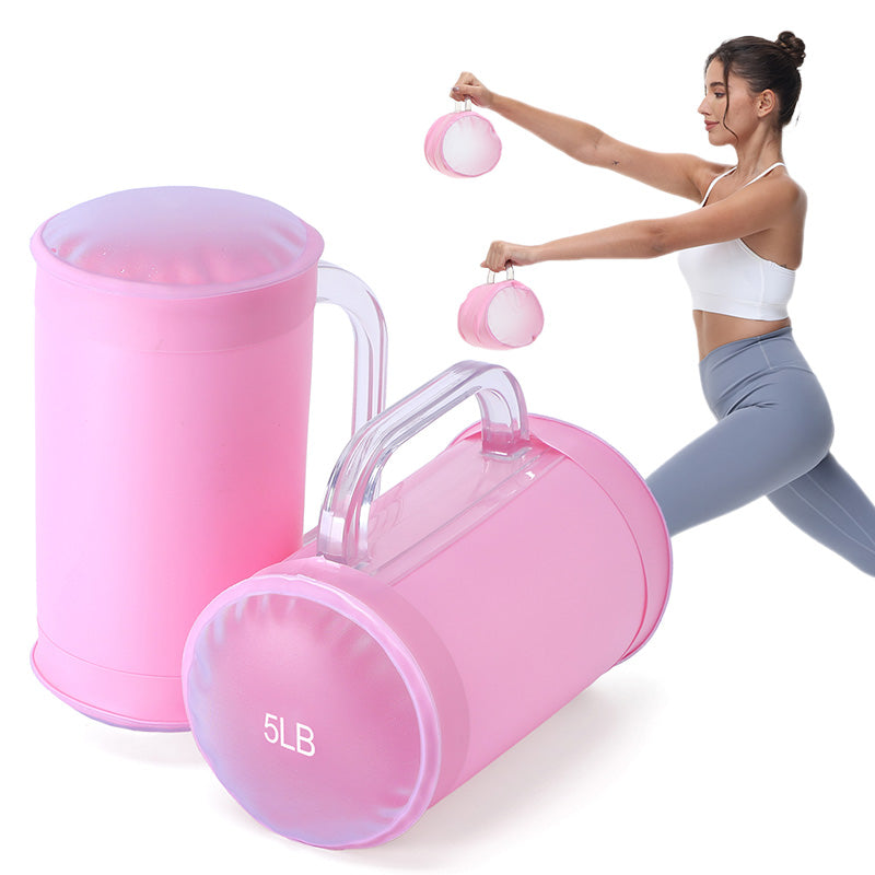 4lbs/10lbs 2kg/5kg,Portable Fitness Dumbbell Pairs,Yoga Exercise, Travel Training,Adjustable Weights,Water Dumbbell