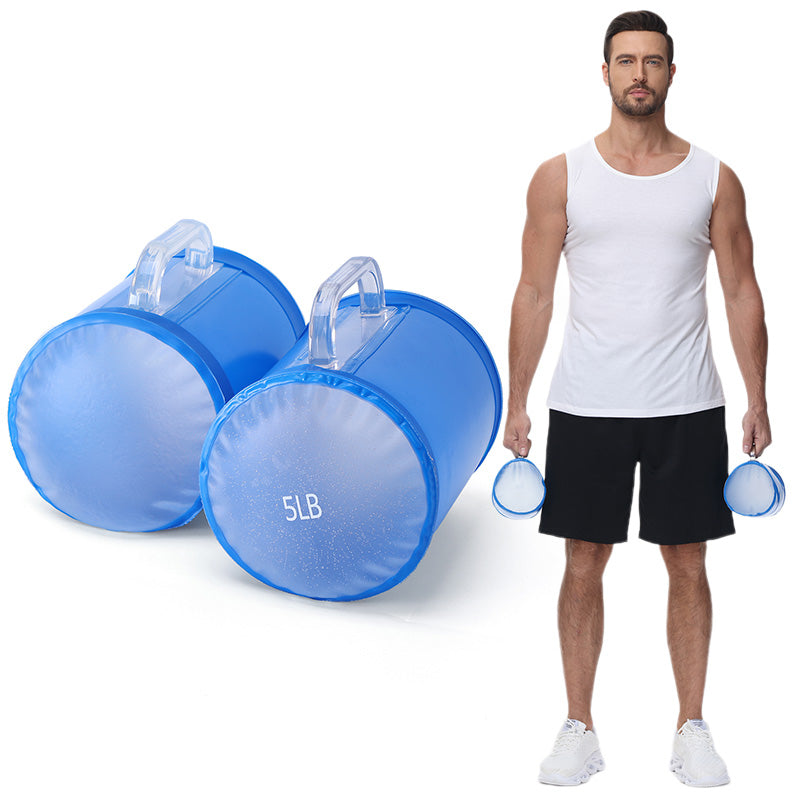 4lbs/10lbs 2kg/5kg,Portable Fitness Dumbbell Pairs,Yoga Exercise, Travel Training,Adjustable Weights,Water Dumbbell
