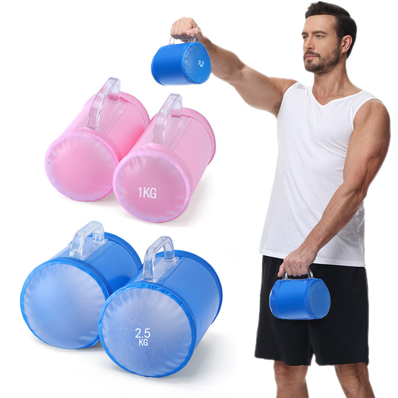 4lbs/10lbs 2kg/5kg,Portable Fitness Dumbbell Pairs,Yoga Exercise, Travel Training,Adjustable Weights,Water Dumbbell