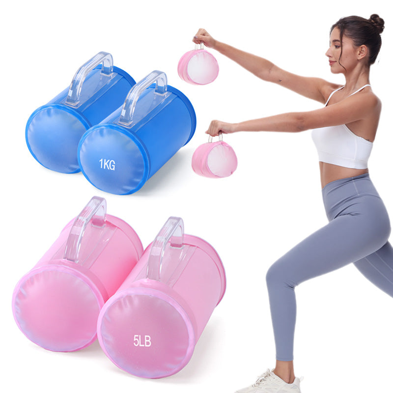 4lbs/10lbs 2kg/5kg,Portable Fitness Dumbbell Pairs,Yoga Exercise, Travel Training,Adjustable Weights,Water Dumbbell